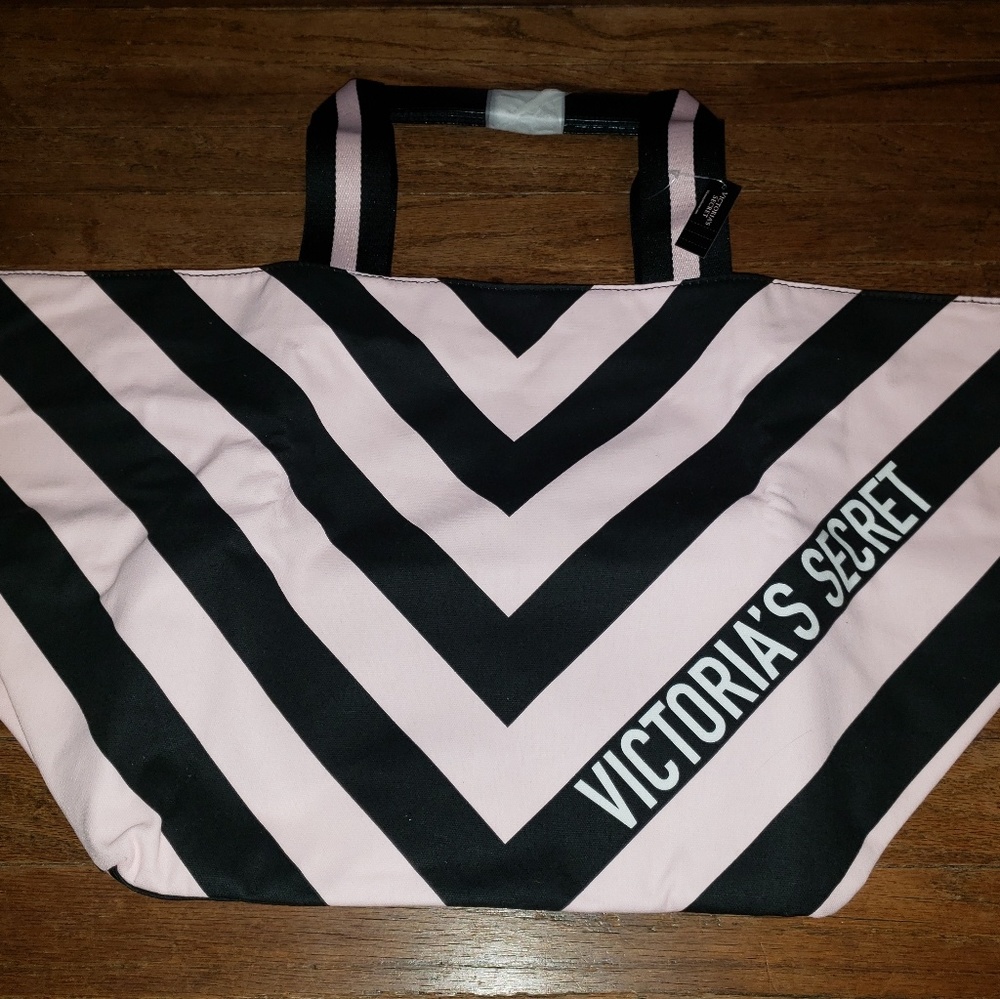 VS pink and black tote